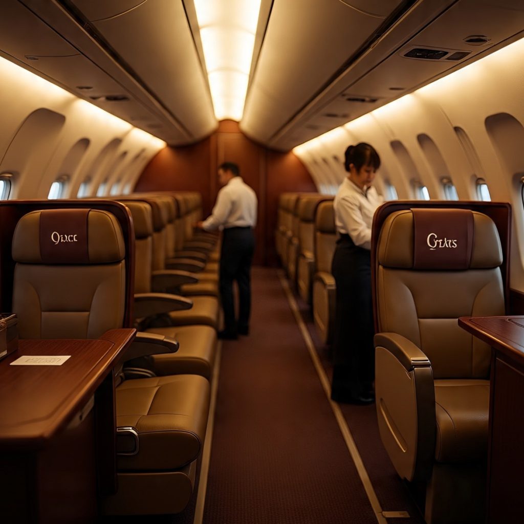 First Class To Qatar