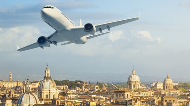 business class flights to italy