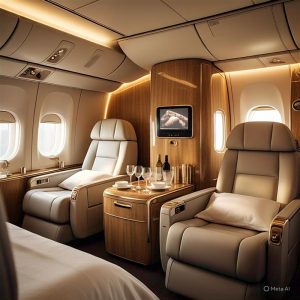 Lufthansa First Class Flight