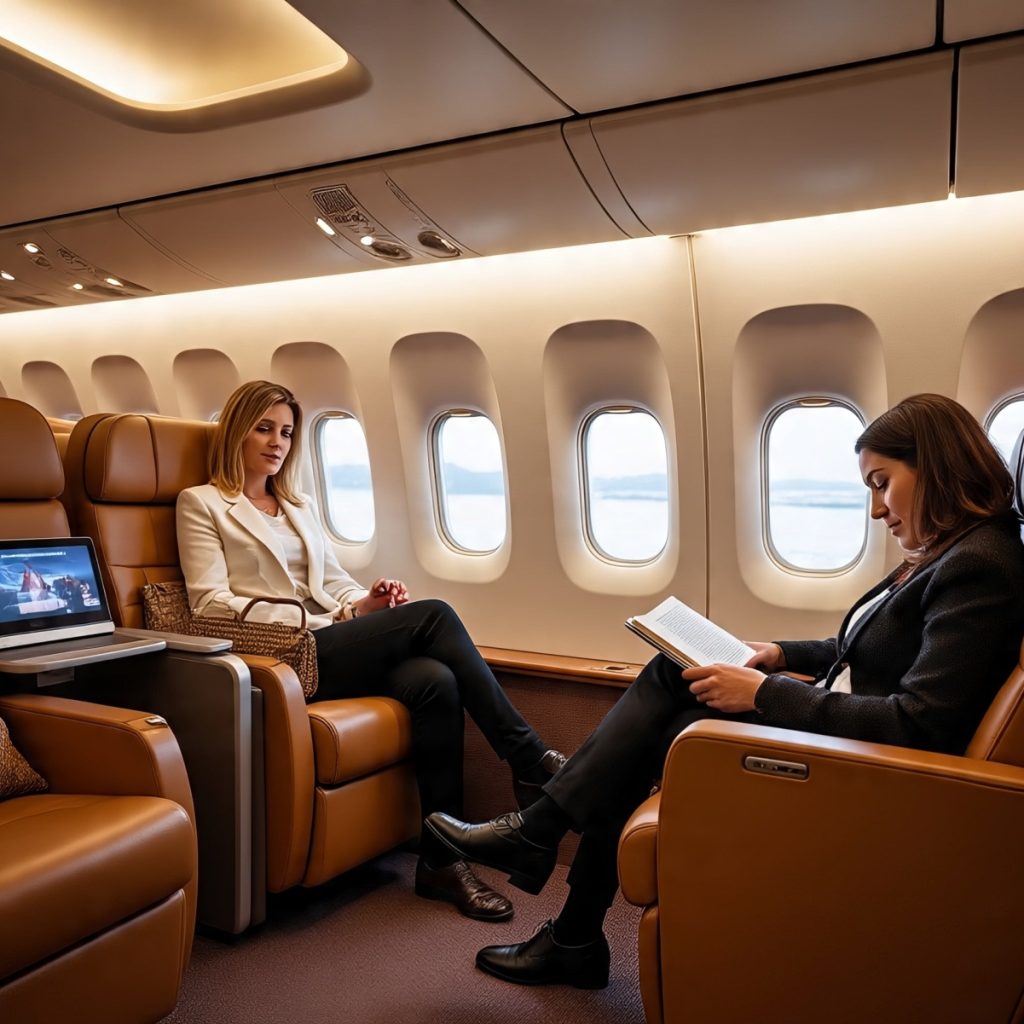 First Class Flight To Great Britain