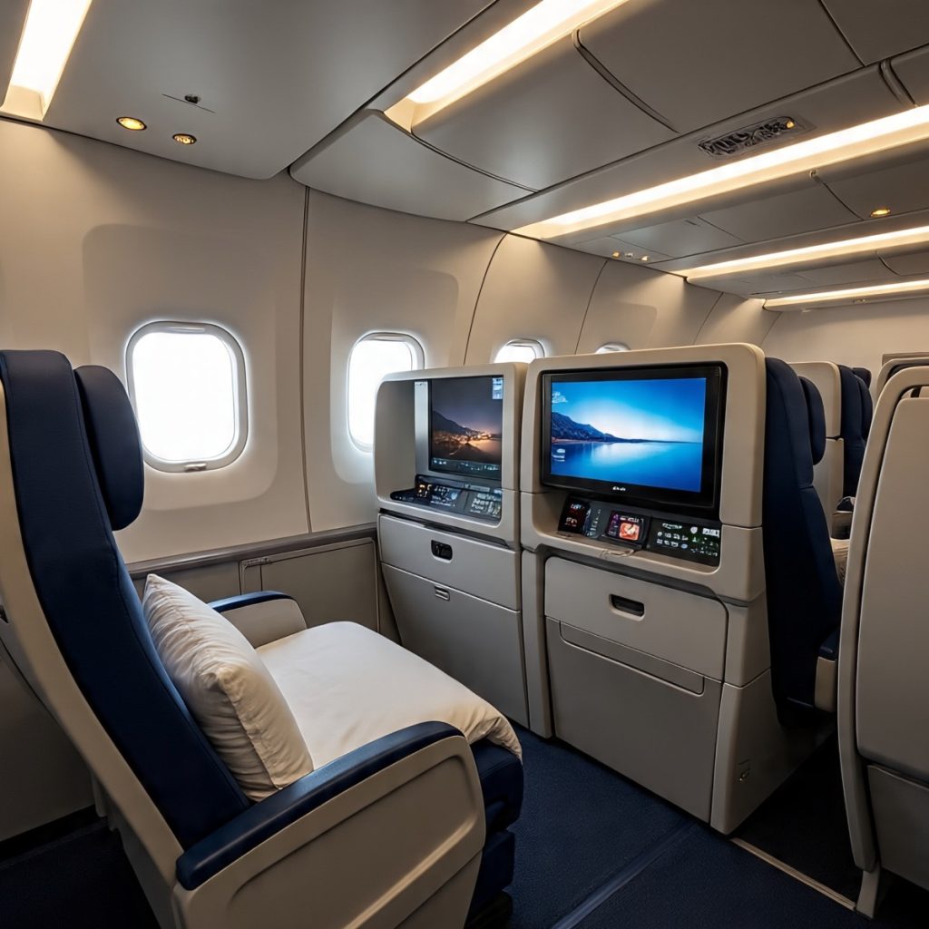 United Business Class Flight