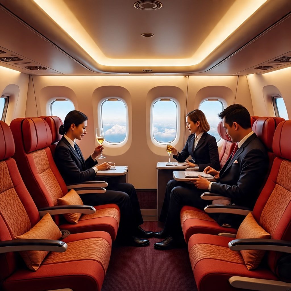 First Class Flight To Rome