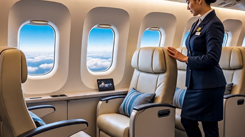 First Class Flight to Europe