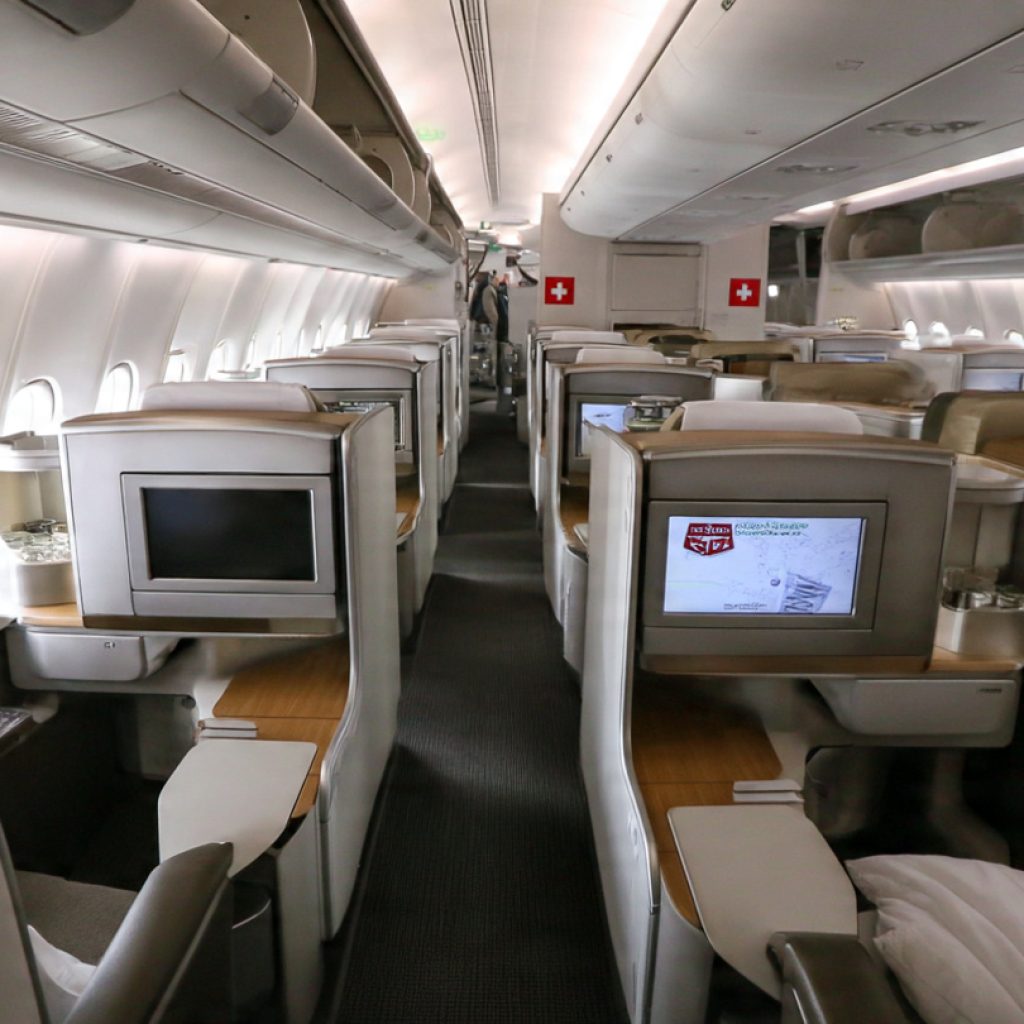 Swiss Air Business Class Flight