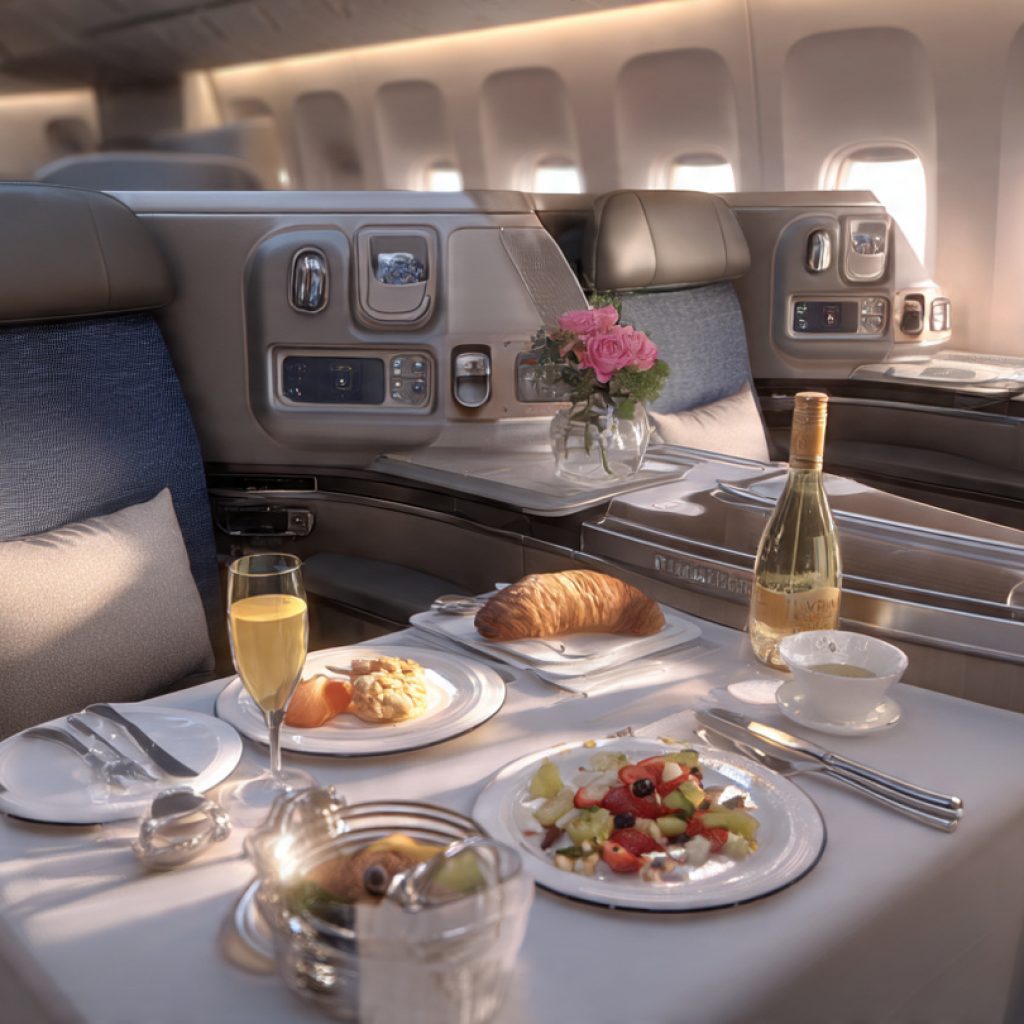 United Air First Class Amenities